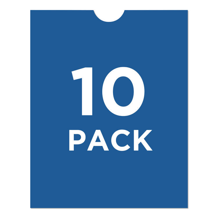Heavyweight Clear Vinyl Envelope with Thumb Notch, Small Format: Passport Sized, 4 x 6, Clear, 10/Pack