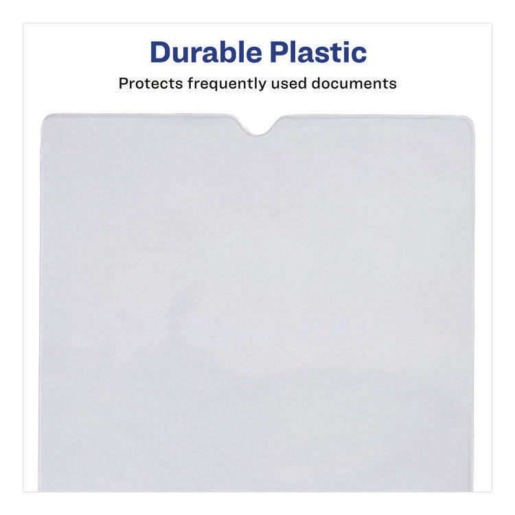 Heavyweight Clear Vinyl Envelope with Thumb Notch, Small Format: Passport Sized, 4 x 6, Clear, 10/Pack