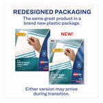 Print And Apply Index Maker Clear Label Dividers With Printable Label Strip And White Tabs, 5-Tab, 11 X 8.5, White, 1 Set