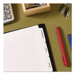 Print and Apply Index Maker Clear Label Dividers, Copiers, 5-Tab, 11 x 8.5, White, 5 Sets