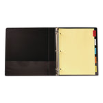 Plastic Insertable Dividers, 5-Tab, 11 x 8.5, Assorted Tabs, 1 Set