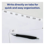 Write and Erase Plain-Tab Paper Dividers, 5-Tab, 11 x 8.5, White, 36 Sets
