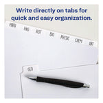 Write and Erase Plain-Tab Paper Dividers, 8-Tab, 11 x 8.5, White, 24 Sets