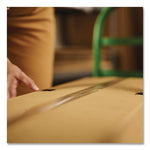 MAX Packaging Tape with Dispenser, 1.5" Core, 1.88" x 22 yds, Crystal Clear, 6/Box