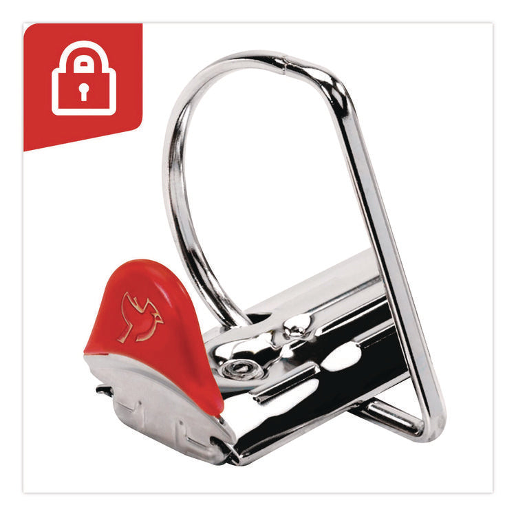 XtraLife ClearVue Non-Stick Slant-D Ring Binder, 3 Rings, 1.5" Capacity, 11 x 8.5, Black