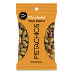 No Shells Honey Roasted Pistachios, 2.25 oz Bags, 8/Box