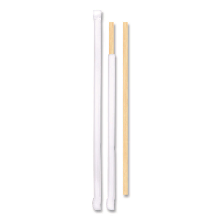 Wrapped Wood Stirrers, 7.5", 250/Box