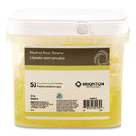 Dissolvable Floor Cleaner Packets, Lavender Scent, 25 oz, 50/Pack