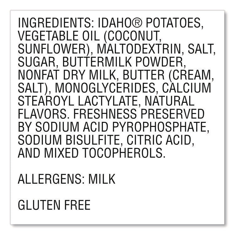 Buttery Homestyle Mashed Potatoes, 1.5 oz Cup, 10/Carton