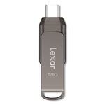 JumpDrive D400 USB 3.1 Flash Drive, 128 GB, Titanium