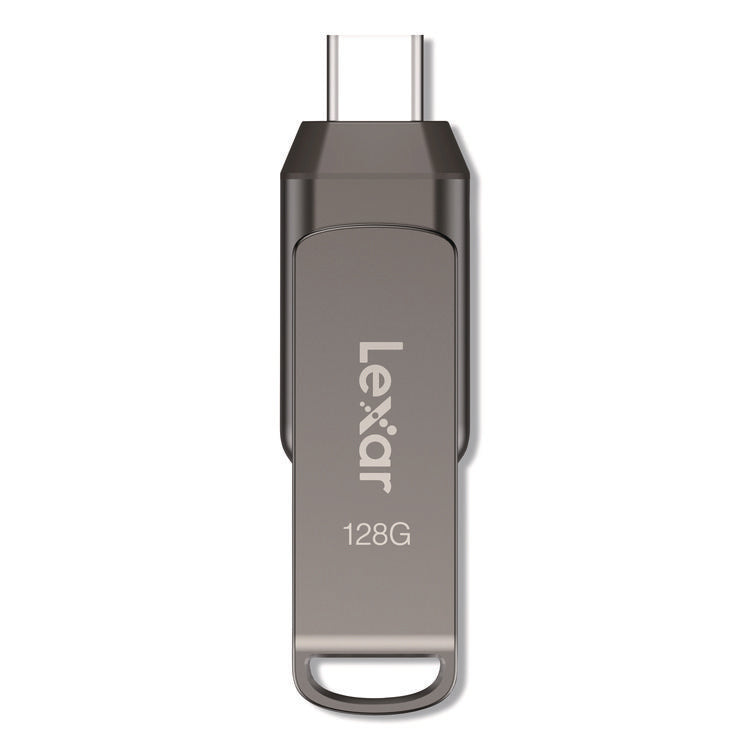 JumpDrive D400 USB 3.1 Flash Drive, 128 GB, Titanium