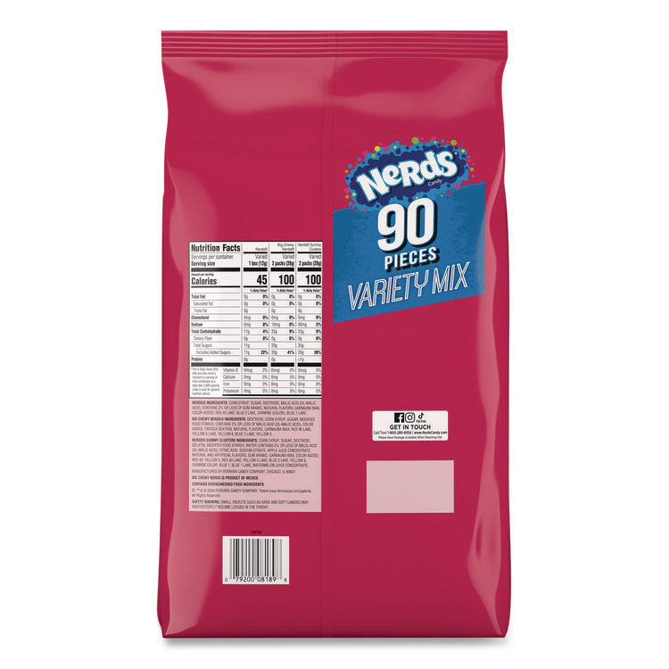 Variety Mix, 90 Pieces, Assorted Flavors, 2.6 lb Bag