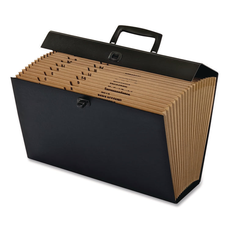 Case File, 5" Expansion, 19 Sections, Twist-Lock Closure, Custom-Cut Tabs, Legal Size, Randomly Assorted Colors