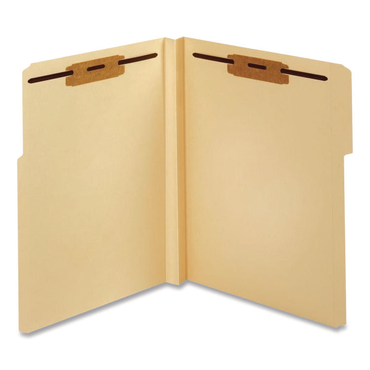 Manila Fastener Folders, 1.5" Expansion, 2 Fasteners, Letter Size, Manila Exterior, 50/Box