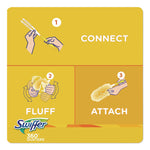 Heavy Duty Dusters Refill, Trap + Lock Fiber, Yellow, 11/Box