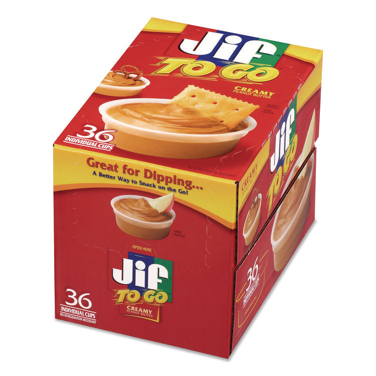 Spreads, Creamy Peanut Butter, 1.5 oz Cup, 36/Carton