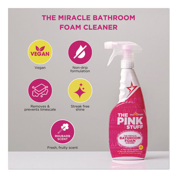 The Miracle Bathroom Foam Cleaner, Fruity Scent, 25.4 oz Trigger Spray Bottle