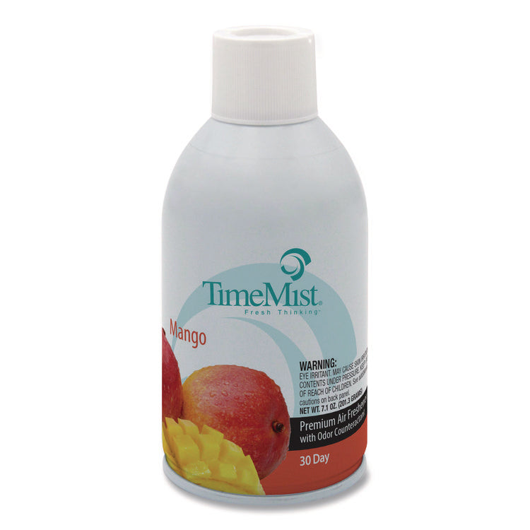 Premium Metered Air Freshener Refill, Mango, 7.1 oz Aerosol Spray, 12/Carton