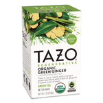 Tea Bags, Organic Green Ginger, 16/Box
