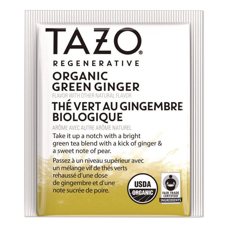 Tea Bags, Organic Green Ginger, 16/Box