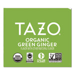 Tea Bags, Organic Green Ginger, 16/Box