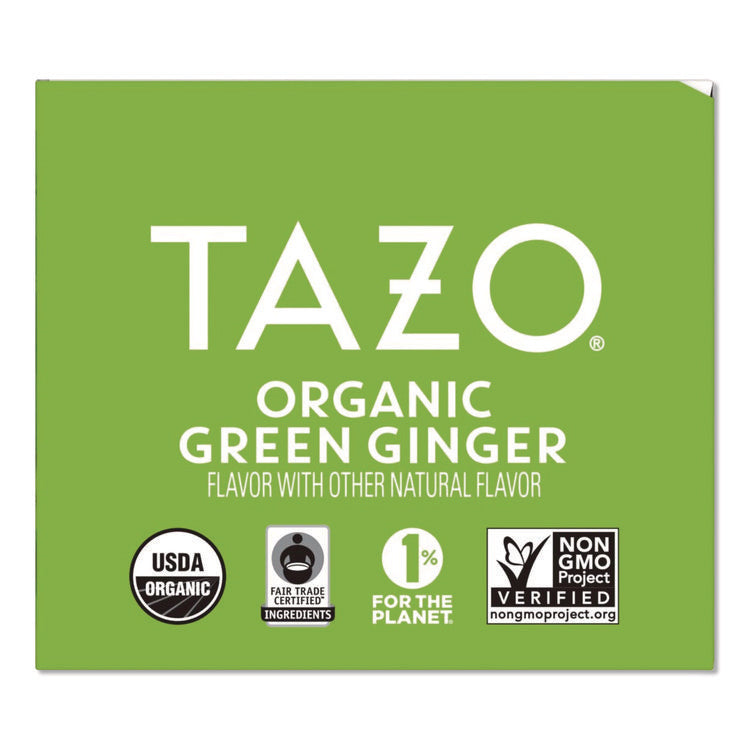 Tea Bags, Organic Green Ginger, 16/Box