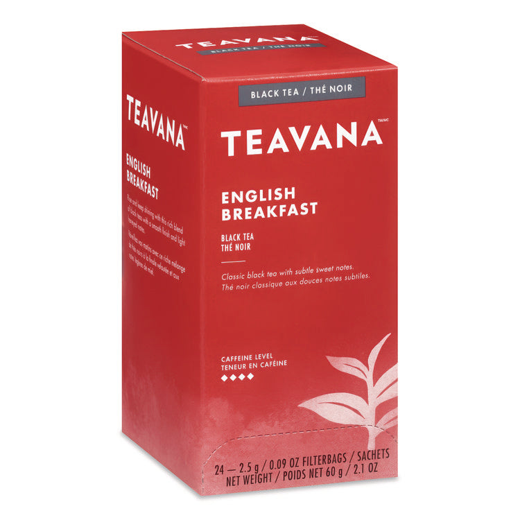 Teavana Tea Bags, English Breakfast, 0.09 oz, 24/Box