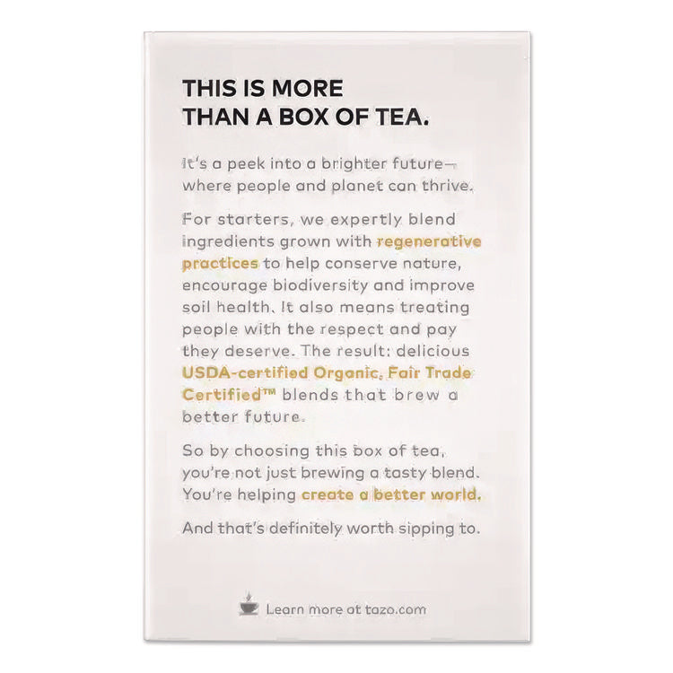 Tea Bags, Organic Chai, 16/Box