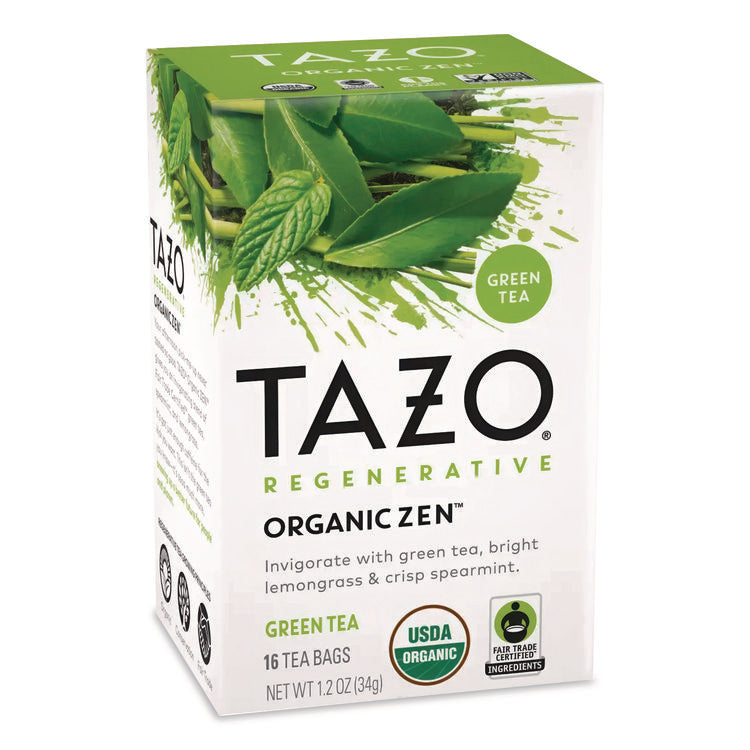 Tea Bags, Organic Zen, 16/Box