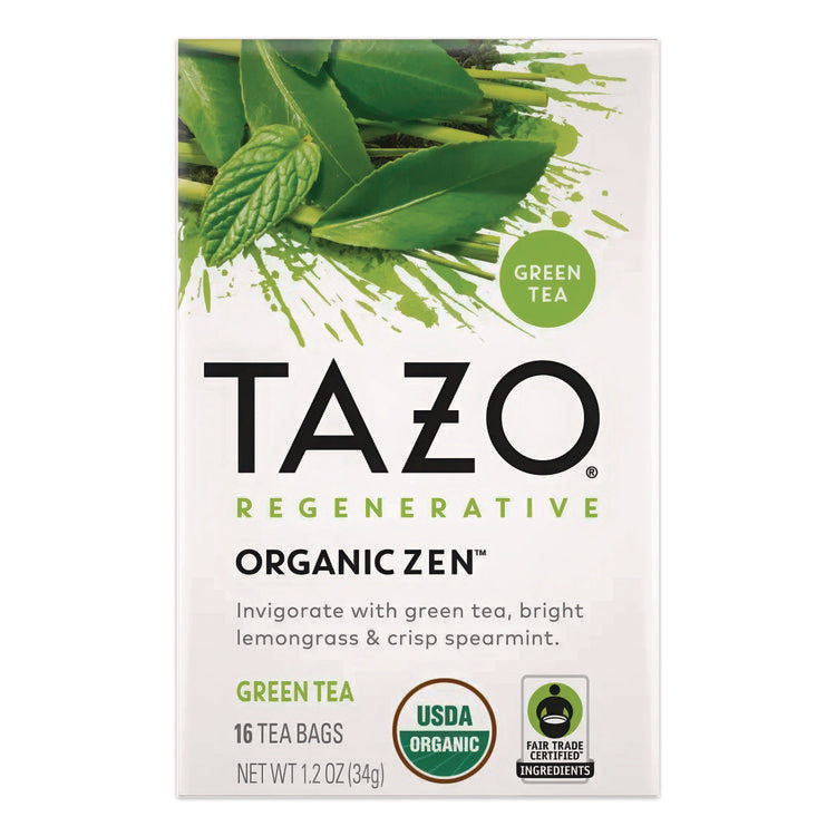 Tea Bags, Organic Zen, 16/Box