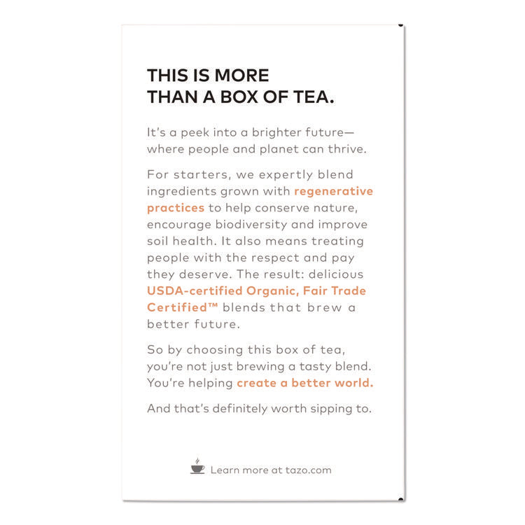 Tea Bags, Organic Refresh Mint, 16/Box