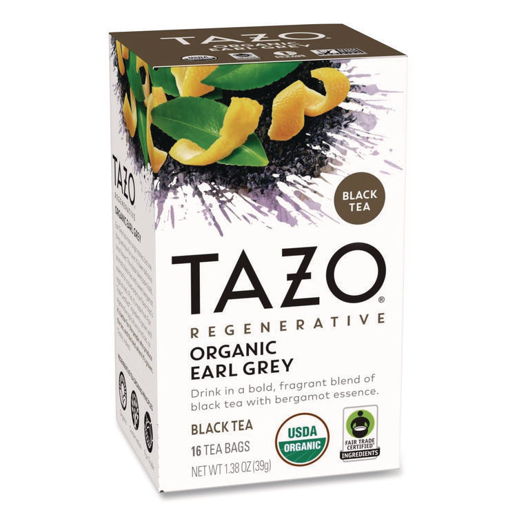 Tea Bags, Organic Earl Grey, 16/Box