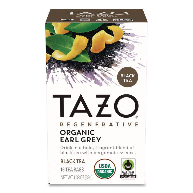 Tea Bags, Organic Earl Grey, 16/Box