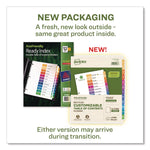 Customizable Table Of Contents Ready Index Dividers With Multicolor Tabs, 12-Tab, 1 To 12, 11 X 8.5, White, 3 Sets