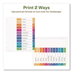 Customizable Table Of Contents Ready Index Dividers With Multicolor Tabs, 12-Tab, 1 To 12, 11 X 8.5, White, 3 Sets