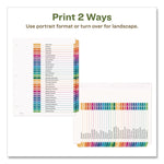 Customizable Table Of Contents Ready Index Dividers With Multicolor Tabs, 31-Tab, 1 To 31, 11 X 8.5, White, 1 Set