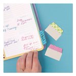 Ultra Tabs Repositionable Tabs, Fashion Patterns: 2" x 1.5", 1/5-Cut, Assorted Colors, 24/Pack
