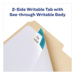 Ultra Tabs Repositionable Tabs, Wide and Slim: 3" x 1.5", 1/3-Cut, Assorted Colors, 24/Pack