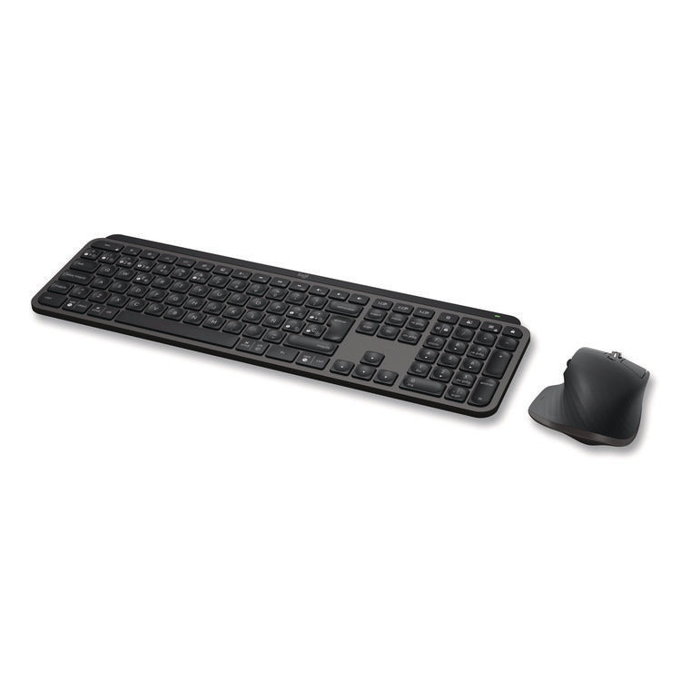 MX Keys S Combo, 33 ft Wireless Range, Black