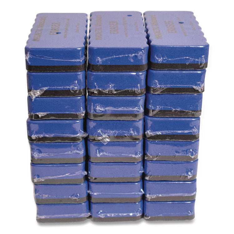 Magnetic Whiteboard Eraser, 2 x 4 x 1, 24/Pack