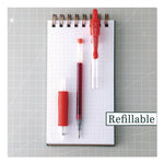 G2 Premium Gel Pen, Retractable, Extra-Fine 0.5 mm, Red Ink, Smoke/Red Barrel, Dozen