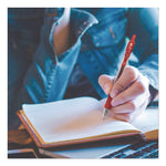 G2 Premium Gel Pen, Retractable, Extra-Fine 0.5 mm, Red Ink, Smoke/Red Barrel, Dozen