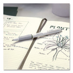 S-Gel Fashion Barrel Gel Pen, Retractable, Medium 0.7 mm, Assorted Ink, White Barrel, 8/Pack