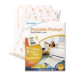 Printable Postage Stamp Sheets, White, 24 Labels/Sheet, 8 Sheets, 192 Labels/Pack