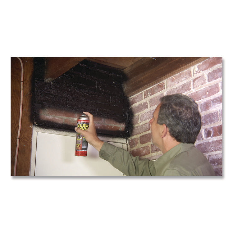 Liquid Rubber Sealant Coating Spray, 14 oz Can, Black