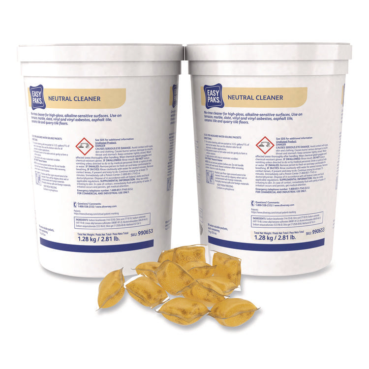 Neutral Cleaner, 0.5 Oz Packet, 90/tub, 2 Tubs/carton