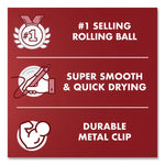 Precise V5RT Rollerball Pen, Retractable, Extra-Fine 0.5 mm, Green Ink, Green/Silver Barrel