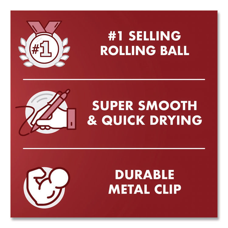 Precise V5RT Rollerball Pen, Retractable, Extra-Fine 0.5 mm, Green Ink, Green/Silver Barrel