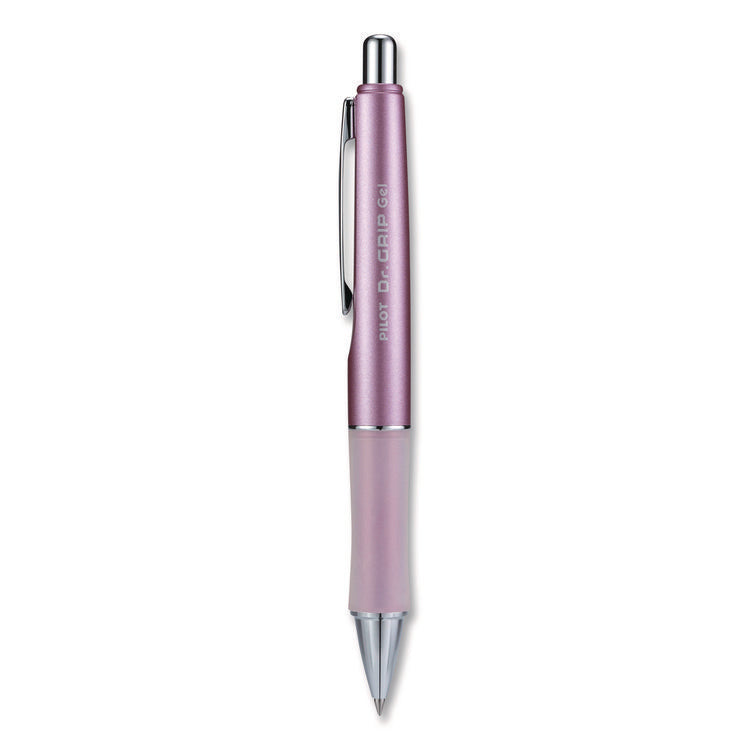 Dr. Grip Limited Gel Pen, Retractable, Fine 0.7 Mm, Black Ink, Champagne Mauve Barrel