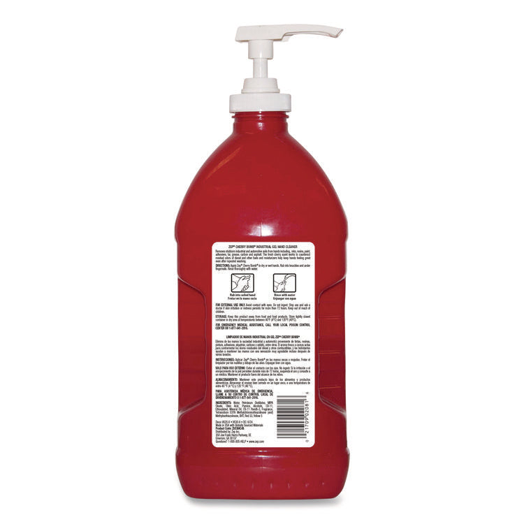 Cherry Bomb Gel Hand Cleaner, Cherry Scent, 48 oz, 4/Carton